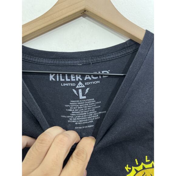 Streetwear Psychedelic Rise And Shine Tee L Normcore Alt Grunge Skater Y2K 90s - Picture 5 of 10